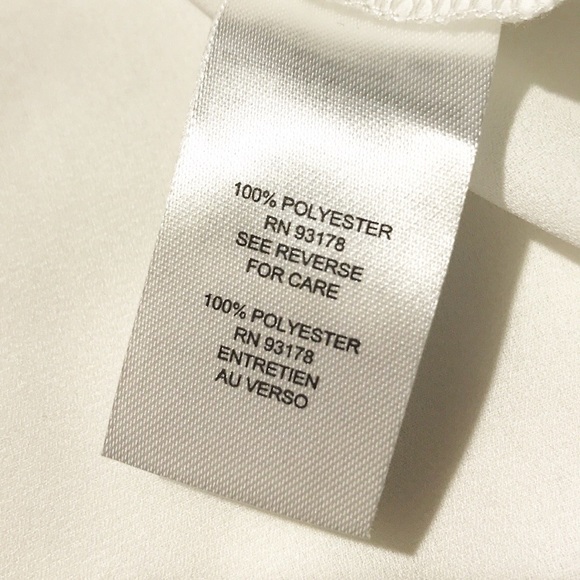 T Tahari Ruffled Sheer Long Sleeve Blouse Size L - Picture 7 of 9